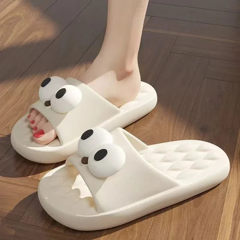 Unisex Summer Slide Sandals – Thick Sole, Non-Slip, Stylish & Soft - Evallys.com