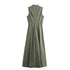 TRAF Sleeveless Bodycon Midi Dress – Elegant Summer Party Dress - Evallys.com