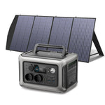 ALLPOWERS R600 Solar Generator with Solar Panel included, 600W 299Wh LiFePO4 Portable Power Station with Solar Charger for Camp - Evallys.com
