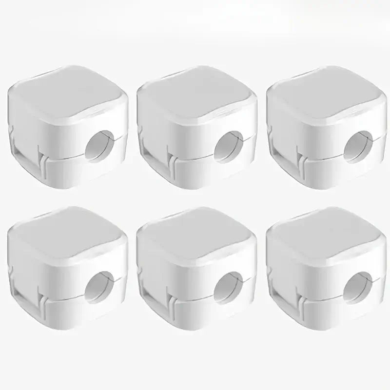 6/12/18pcs Cord Organizer Holder Magnetic Desktop Cable Clip Management Hidden Phone Charging Cord Holder For Kitchen Appliances
