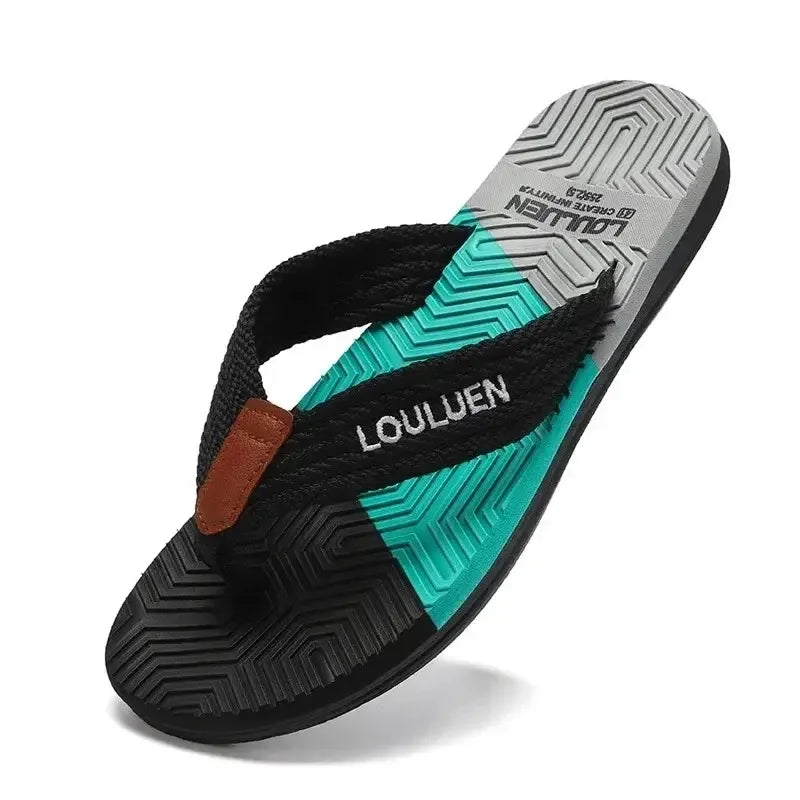Men’s Summer Sliders Flip Flops – Anti-Skid Outdoor Casual Beach Sandals - Evallys.com