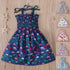 Children Girl Dress Summer Elegant Sling Princess Dresses Flower Print Kids Beach Sundress Casual Cotton Baby Girl Clothing - Evallys.com