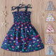 Children Girl Dress Summer Elegant Sling Princess Dresses Flower Print Kids Beach Sundress Casual Cotton Baby Girl Clothing - Evallys.com