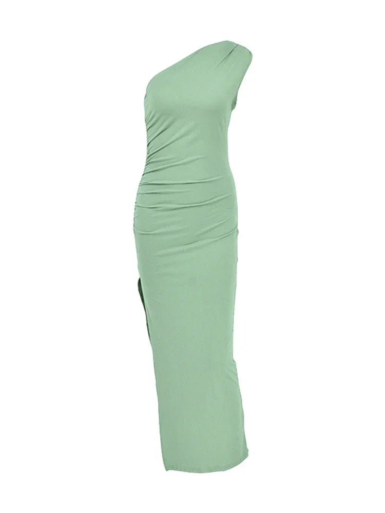 Sexy Split Maxi Dress for Women – Sleeveless Backless Club Dress - Evallys.com