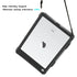IP68 Waterproof Case Cover for Apple iPad 7 8 9 10.2" with Screen Protector Pencil Holder Water Resistant Kickstand Case w/Strap - Evallys.com