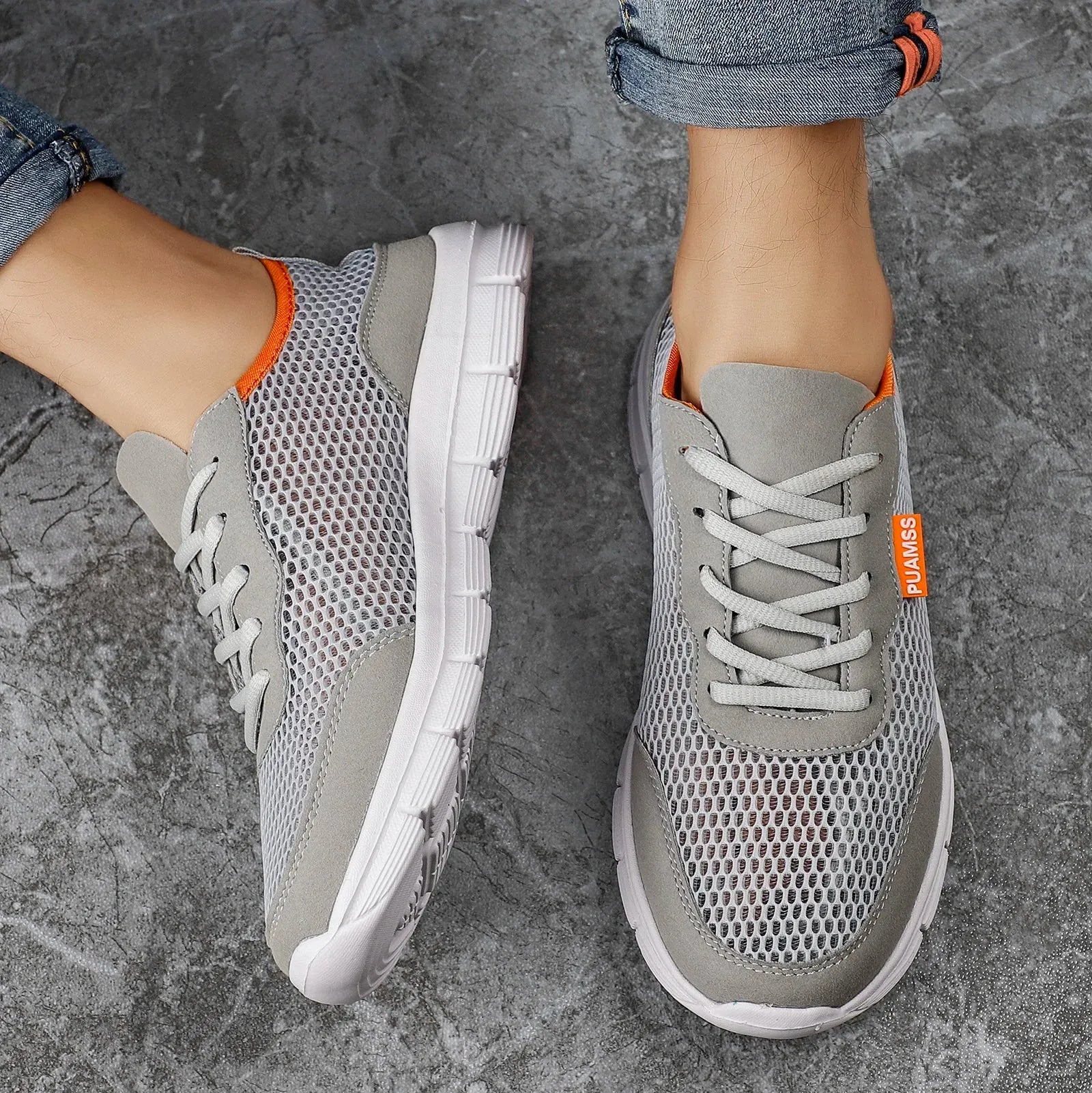 Men’s Summer Mesh Running Shoes – Lightweight Breathable Sneakers - Evallys.com