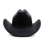 Vintage Western Cowboy Hat – Unisex Wide Brim Leather Jazz Cap - Evallys.com