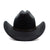 Vintage Western Cowboy Hat – Unisex Wide Brim Leather Jazz Cap - Evallys.com