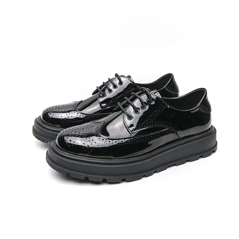 Green Patent Leather Oxford Shoes – Men’s Formal Business Dress Shoes - Evallys.com