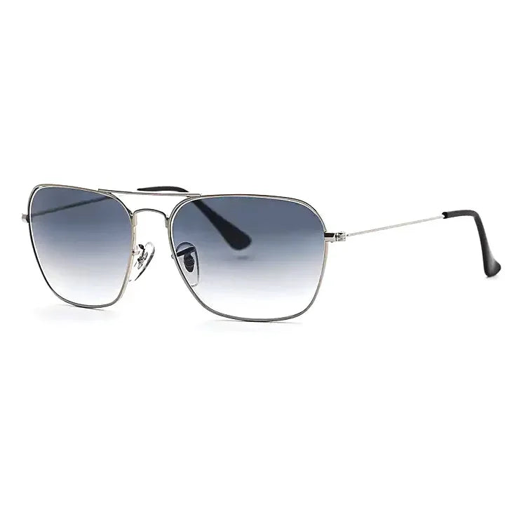 Top Quality Sunglasses Men Women Eyeglasses Goggles Eyewear Shades Fashion Square Metal Frame Glass Lenses UV400 Sun Glasses - Evallys.com
