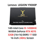 Lenovo Legion Y9000P E-sports Gaming Laptop "Black Myth: Wukong" Co-Branded i9-14900HX RAM 32G 1T SSD/RTX 4070 16-inch 240Hz - Evallys.com