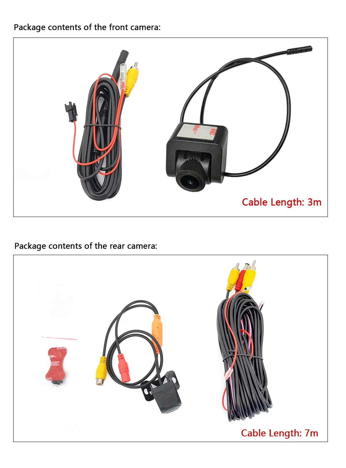 JOYING Newest AR front Camera Or Rear Camera Reversing Backup View Camera Parking Assist Wide Dynamic Range Full 1080P Display - Evallys.com