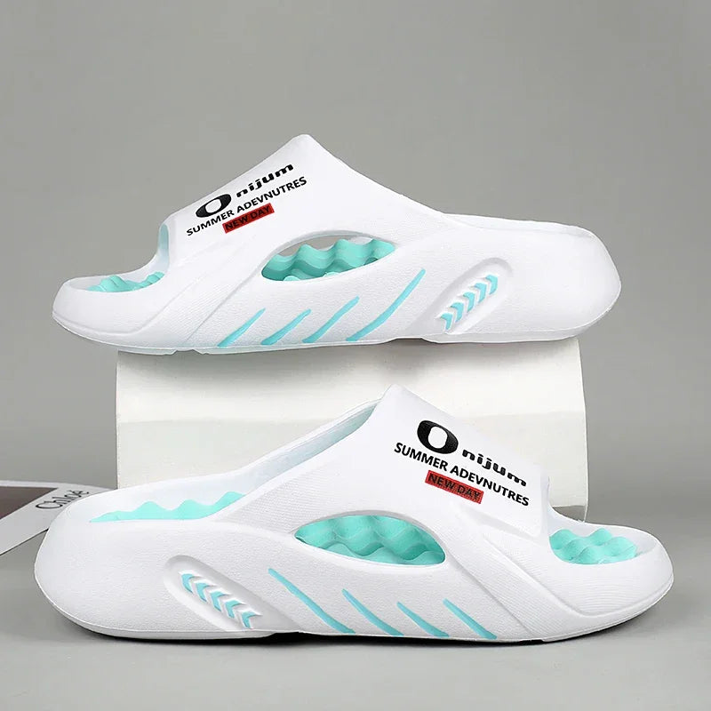 2024 Men’s Massage Slippers – Comfortable EVA Slides for Indoor & Outdoor - Evallys.com