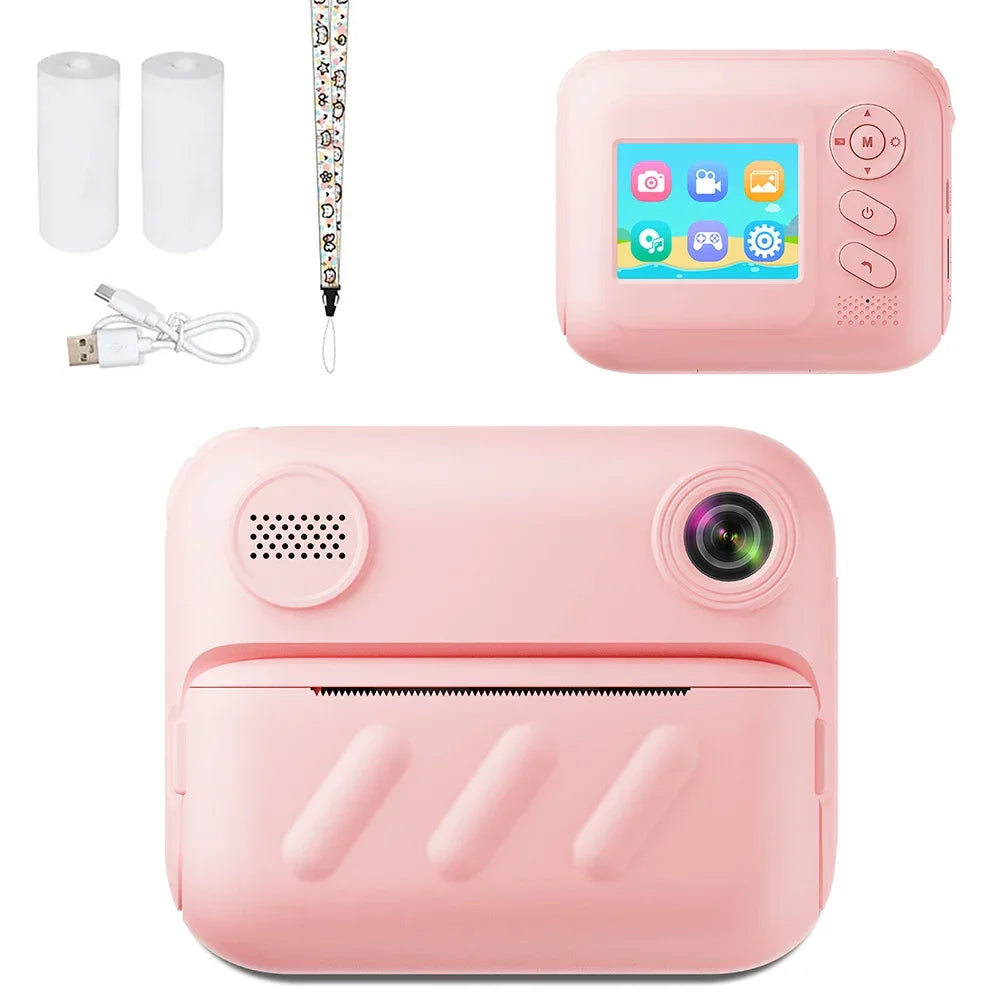 1080P Instant Print Camera Type-C Charging Instant Photo Printing Camera Portable Digital Camera for Girls Boys Birthday Gifts - Evallys.com