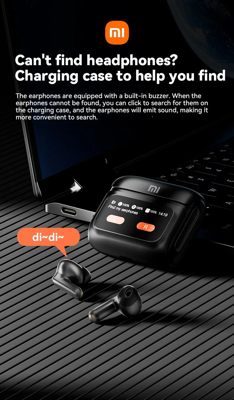 Xiaomi ANC Wireless Earbuds Bluetooth Earphone Touch Screen airpods Control Active Noise Reduction In Ear Headphone Bulit in Mic - Evallys.com