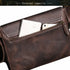 Crazy Horse Leather Men's Shoulder Bag Genuine Leather Small Bag Crossbody Cowhide Bag for Man High Quality Men Satchel Bags - Evallys.com