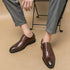 Luxury Men’s Leather Oxford Shoes – Formal Wedding & Office Footwear - Evallys.com