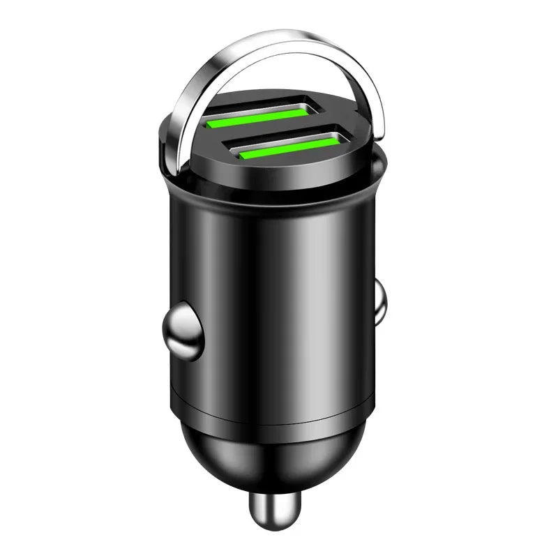 200W Mini Dual Ports USB Car Charger Lighter Fast Charging Car Phone Charger Adapter for iPhone 13 12 Xiaomi Huawei Samsung - Evallys.com