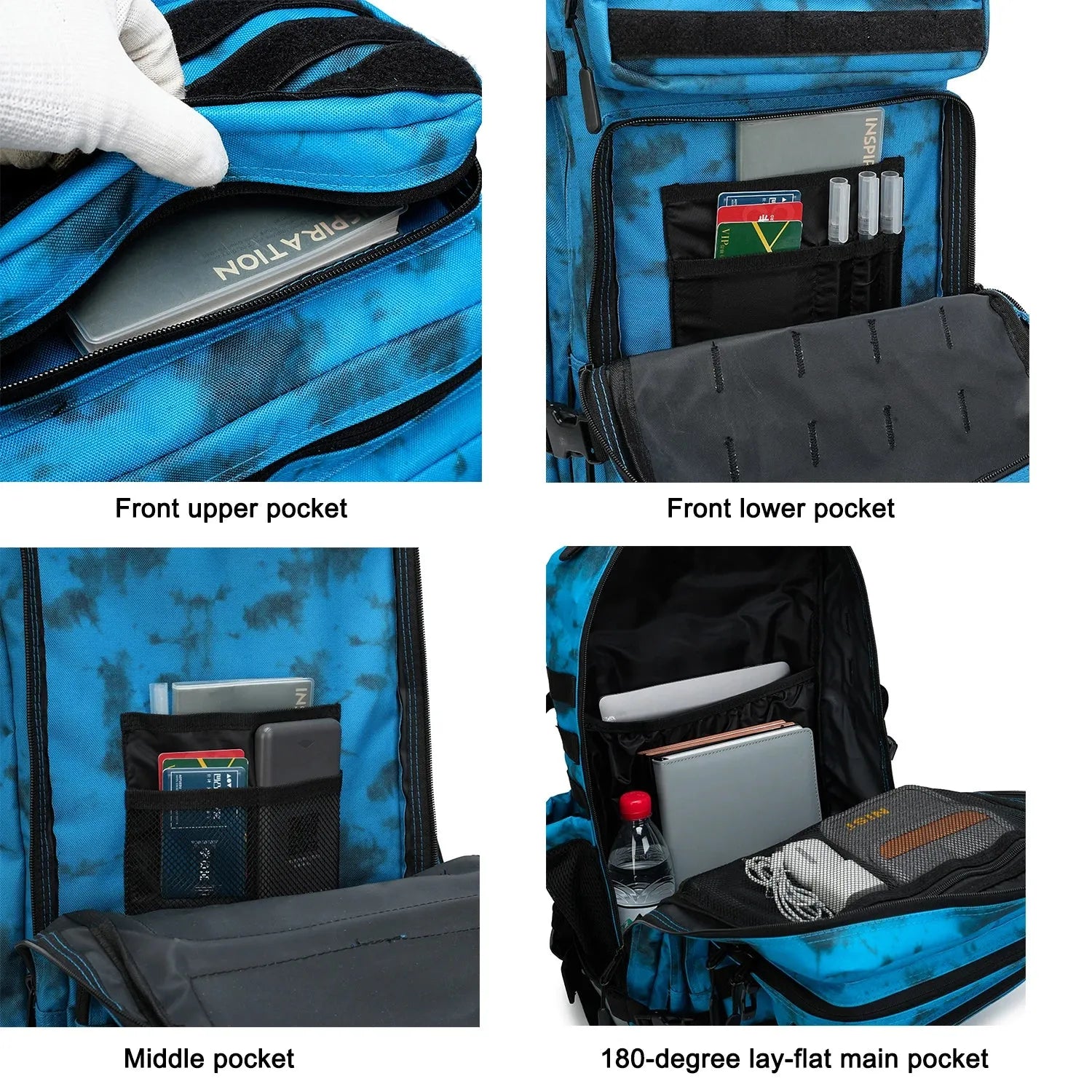 45L Tactical Outdoor Backpack – Waterproof Hiking & Camping Bag - Evallys.com