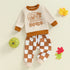 Adorable Infant Halloween Costume with Cute Pumpkin Print and Cozy Striped Leggings for Toddler Autumn Apparel - Evallys.com