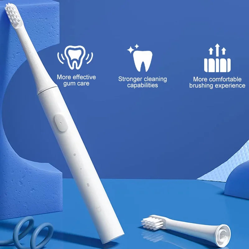 XIAOMI Mijia T100 Sonic Electric Toothbrush Mi Smart Waterproof Tooth Head Brush IPX7 Rechargeable USB for Teeth Brush Whitening - Evallys.com