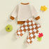 Adorable Infant Halloween Costume with Cute Pumpkin Print and Cozy Striped Leggings for Toddler Autumn Apparel - Evallys.com