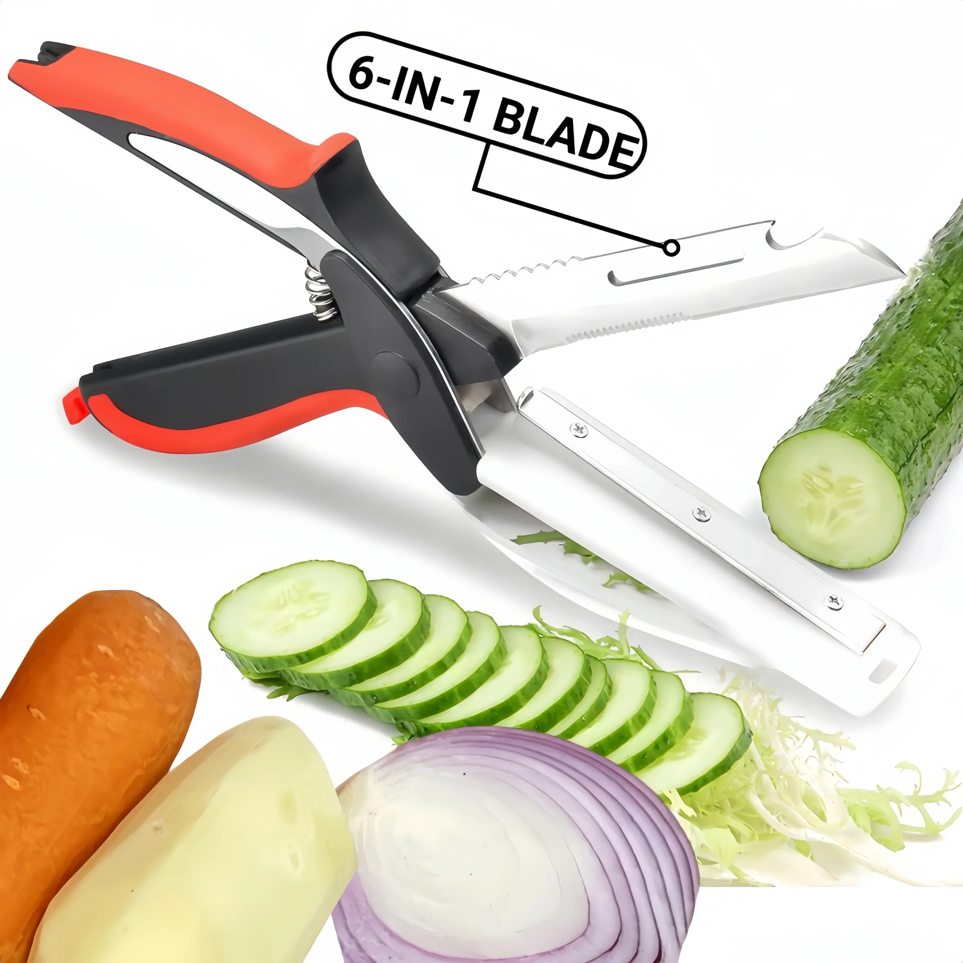 6-in-1 Multi-Functional Scissor Cutting Board – Outdoor BBQ & Kitchen Chopper - Evallys.com