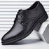 Men Dressing Shoes Formal for Men's Casual Shoe Leather Social Wedding Designer Pointed Toe Black Office Winter Shoes Brand 2023 - Evallys.com