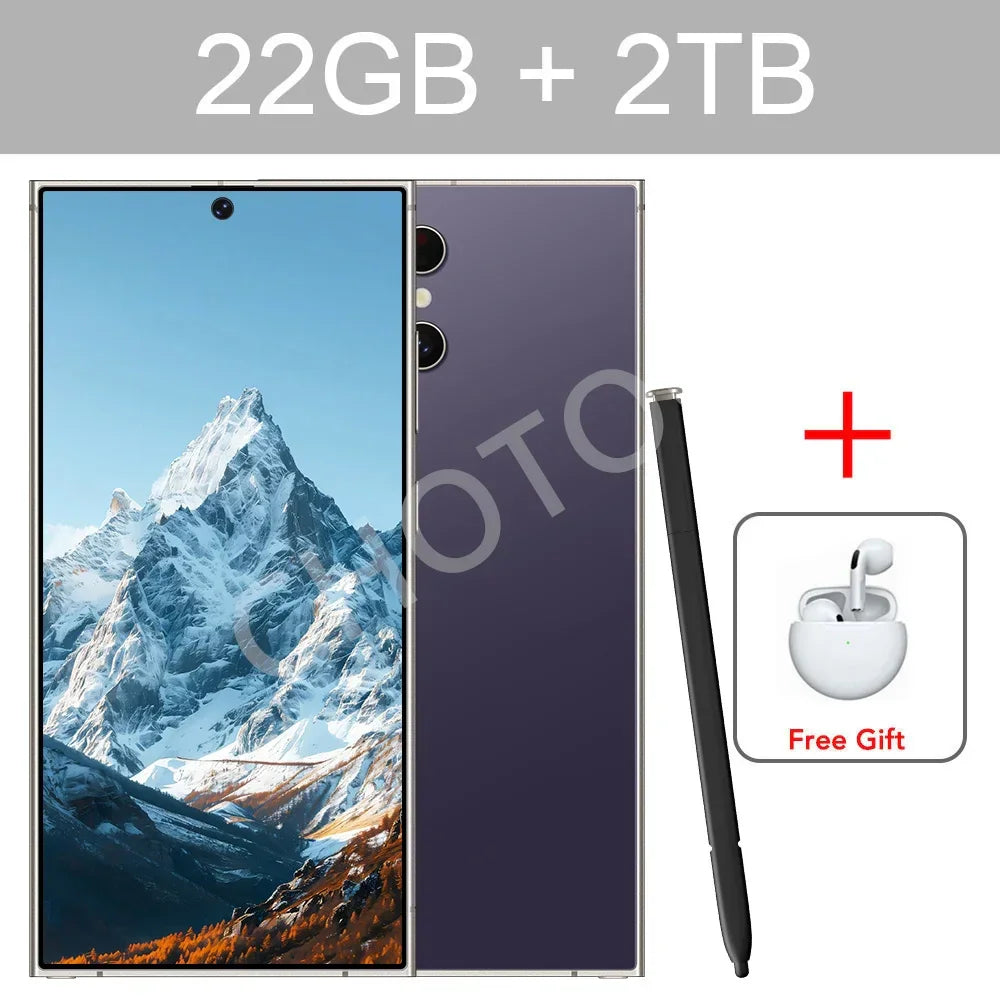 Screen Protector For S24 Ultra Smartphone 7.3inch Protector Original Cellphones 5G Dual SIM Andriod 7800mAh Mobile Cell Phones - Evallys.com