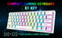 T61 Wireless Gaming Keyboard and Mouse Combo, Ergonomic 61 Key Rainbow LED Backlight Rechargeable 4000mAh Battery Mouse Pad - Evallys.com