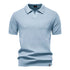 AIOPESON Men's Summer Breathable Polo Shirt Short Sleeve Solid Color Casual Polo Shirts for Men Lightweight Stretch Polo ﻿ - Evallys.com