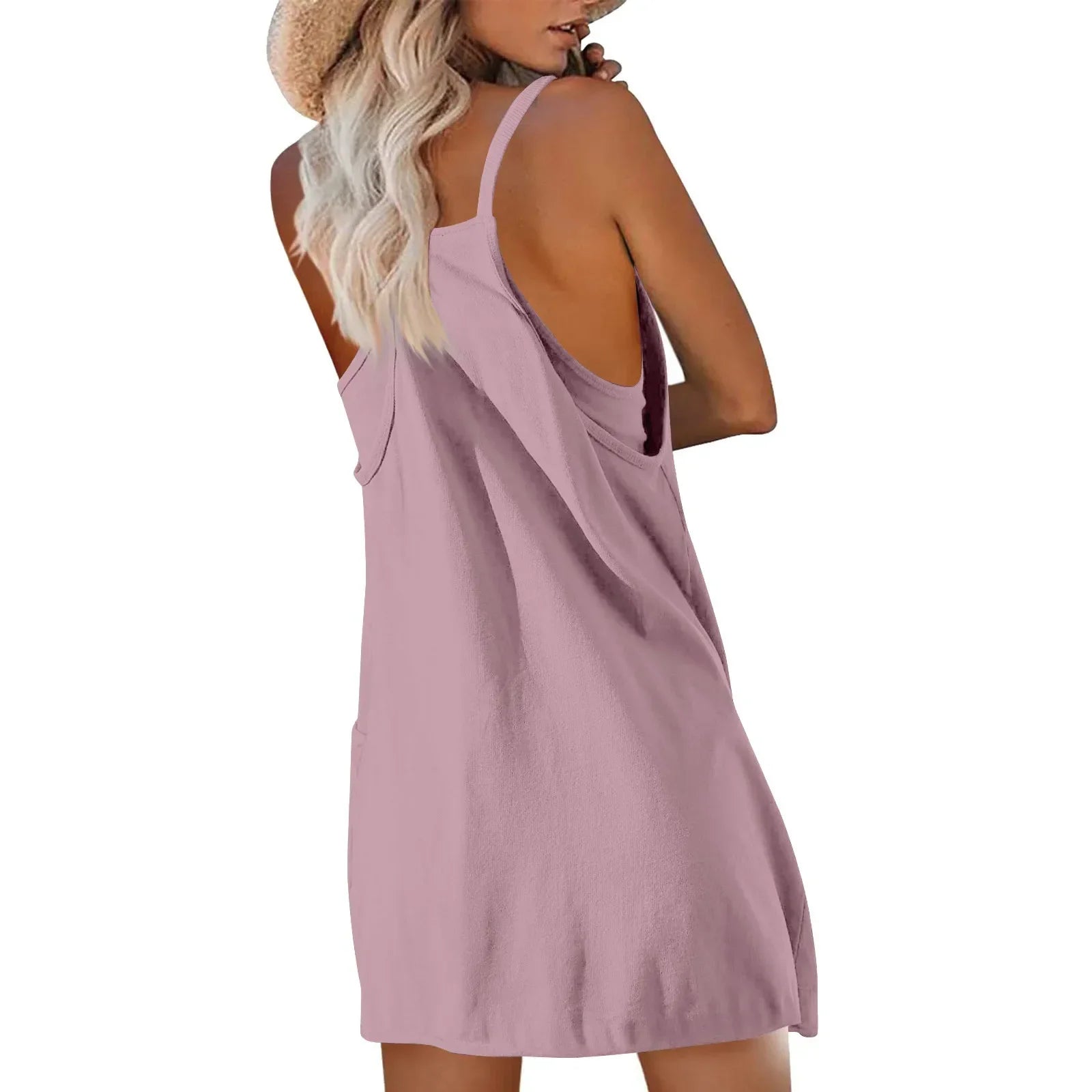 Women’s Sport Mini Dress – Sleeveless Summer Casual Tennis Dress - Evallys.com