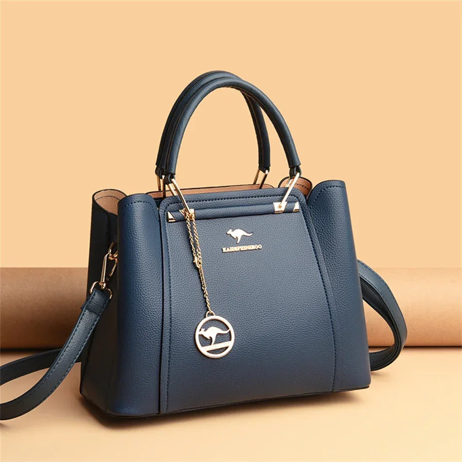 2024 Luxury Women Designer 3 Layers Shoulder Crossbody Sac Ladies Large Capacity Leather Handbags Shopper Brand Messenger Totes - Evallys.com
