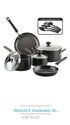 Rametto Professional Grade 8-Piece Cookware Set Anodized Aluminum Enamel Cast Iron Stainless Steel Oven Safe Dishwasher Safe - Evallys.com