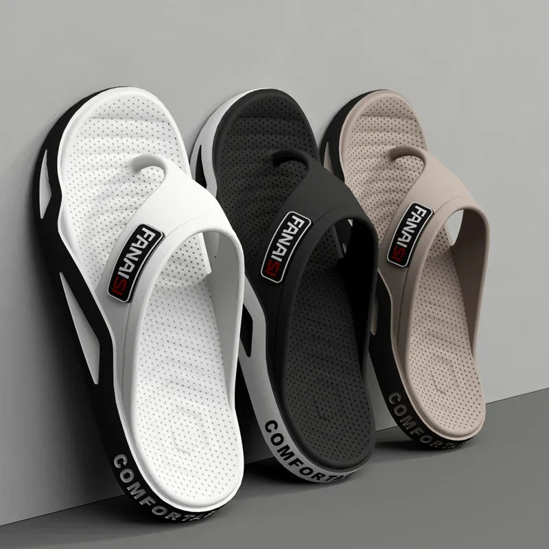 Men’s Summer Flip-Flops – Outdoor Sports Beach Sandals, Casual Home Slippers - Evallys.com