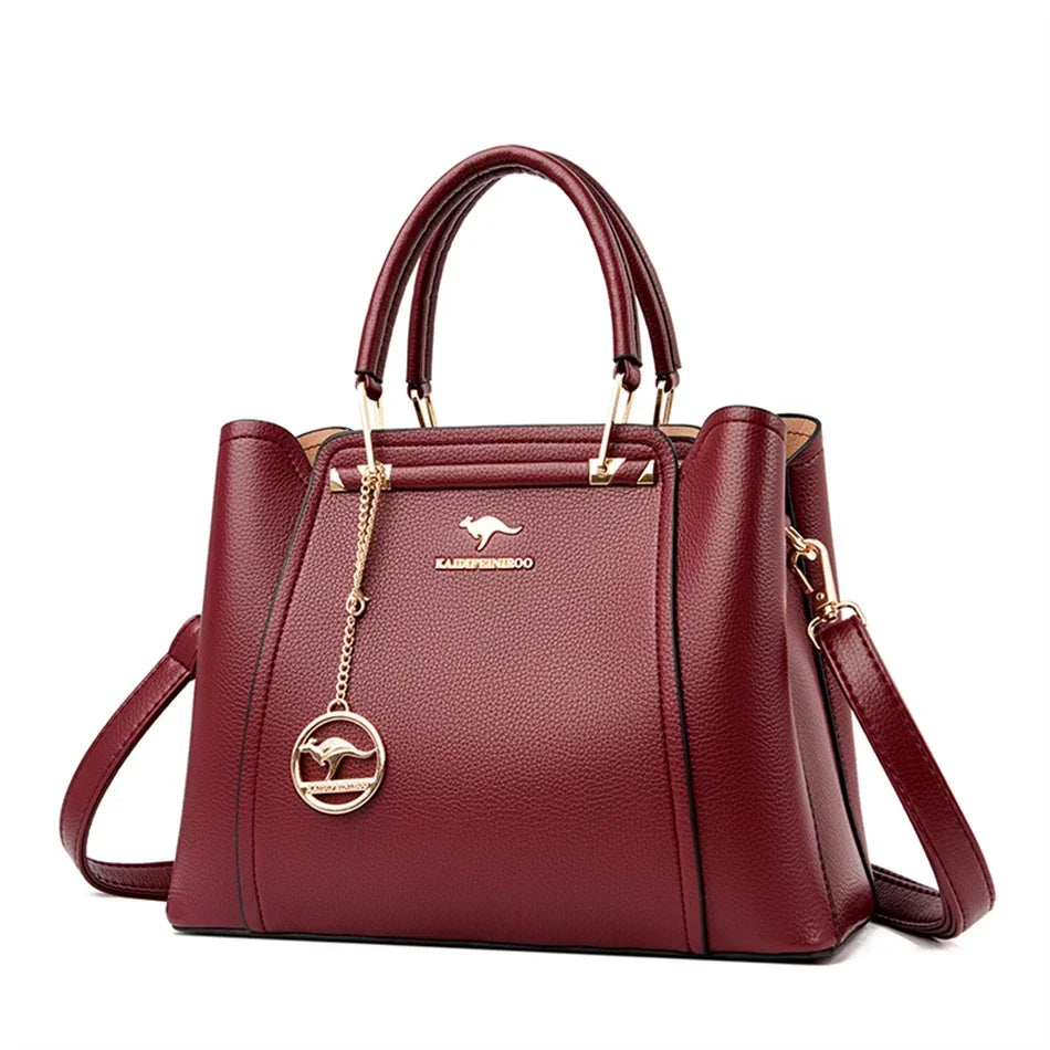 2024 Luxury Women Designer 3 Layers Shoulder Crossbody Sac Ladies Large Capacity Leather Handbags Shopper Brand Messenger Totes - Evallys.com