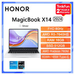 2024 New HONOR Laptop MagicBook X14 Pro 2024 14"Inch FHD Intel Core i5-13500H AMD Ryzen R5 7640HS Computer PC Notebook Ultrabook - Evallys.com