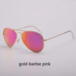 Top Quality Real Glass Lenses Men Women Sunglasses Brand Fashion Pilot Metal Frame Classic Style Outdoor UV400 Sun Glasses - Evallys.com