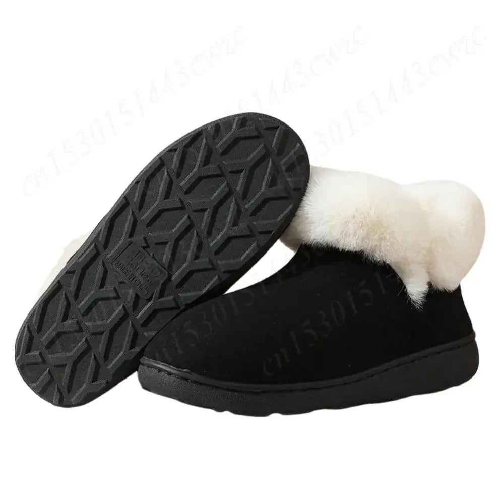 2024 New Women Snow Boots Casual Plush Warm Classic Thickened Cotton Shoes Classic Winter Thick-soled Women's Ankle Boots - Evallys.com