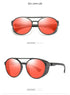 Men Fashion Round punk Sunglasses Women/Men 2022 Vintage Round Sun Glasses High Quality Brand Designer Sunglass de sol UV400 - Evallys.com