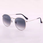 Fashion Sunglasses Men Women Eyeglasses Goggles Eyewear Shades Top Quality Round Metal Glass Lenses UV400 Sun Glasses - Evallys.com