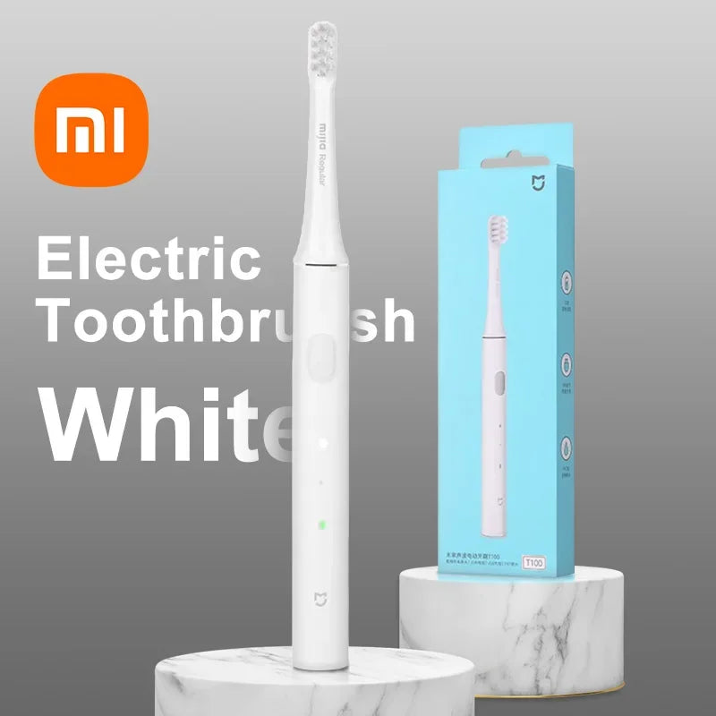 XIAOMI Mijia T100 Sonic Electric Toothbrush Mi Smart Waterproof Tooth Head Brush IPX7 Rechargeable USB for Teeth Brush Whitening - Evallys.com