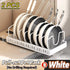 Pots and Pans Organizer Under Cabinet,Sliding Pot Lid Holder and Pan Rack Kitchen,Pull out Pot and Pan Organizer,Dishes Storage