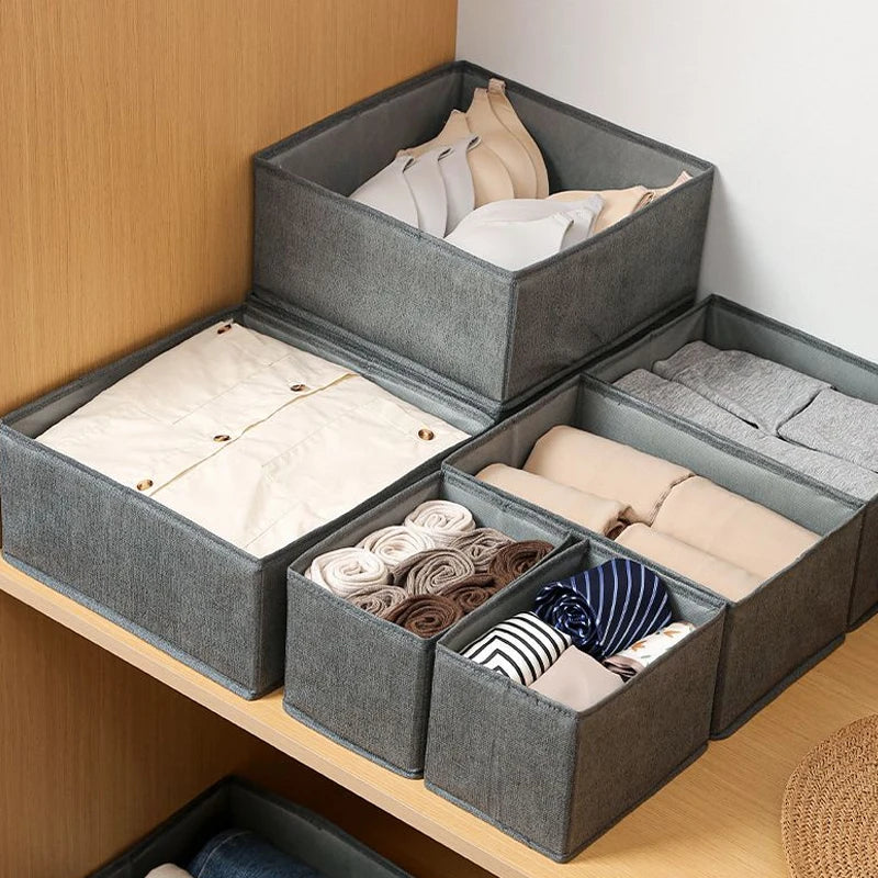 Drawer Organizers Clothes Dresser Organizer Bins Fabric Closet Organizers and Storage Drawer Dividers for Clothing Socks Underwe