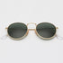 Fashion Sunglasses Men Women Eyeglasses Goggles Eyewear Shades Top Quality Round Metal Glass Lenses UV400 Sun Glasses - Evallys.com