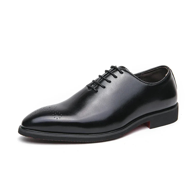 Luxury Men’s Leather Oxford Shoes – Formal Wedding & Office Footwear - Evallys.com