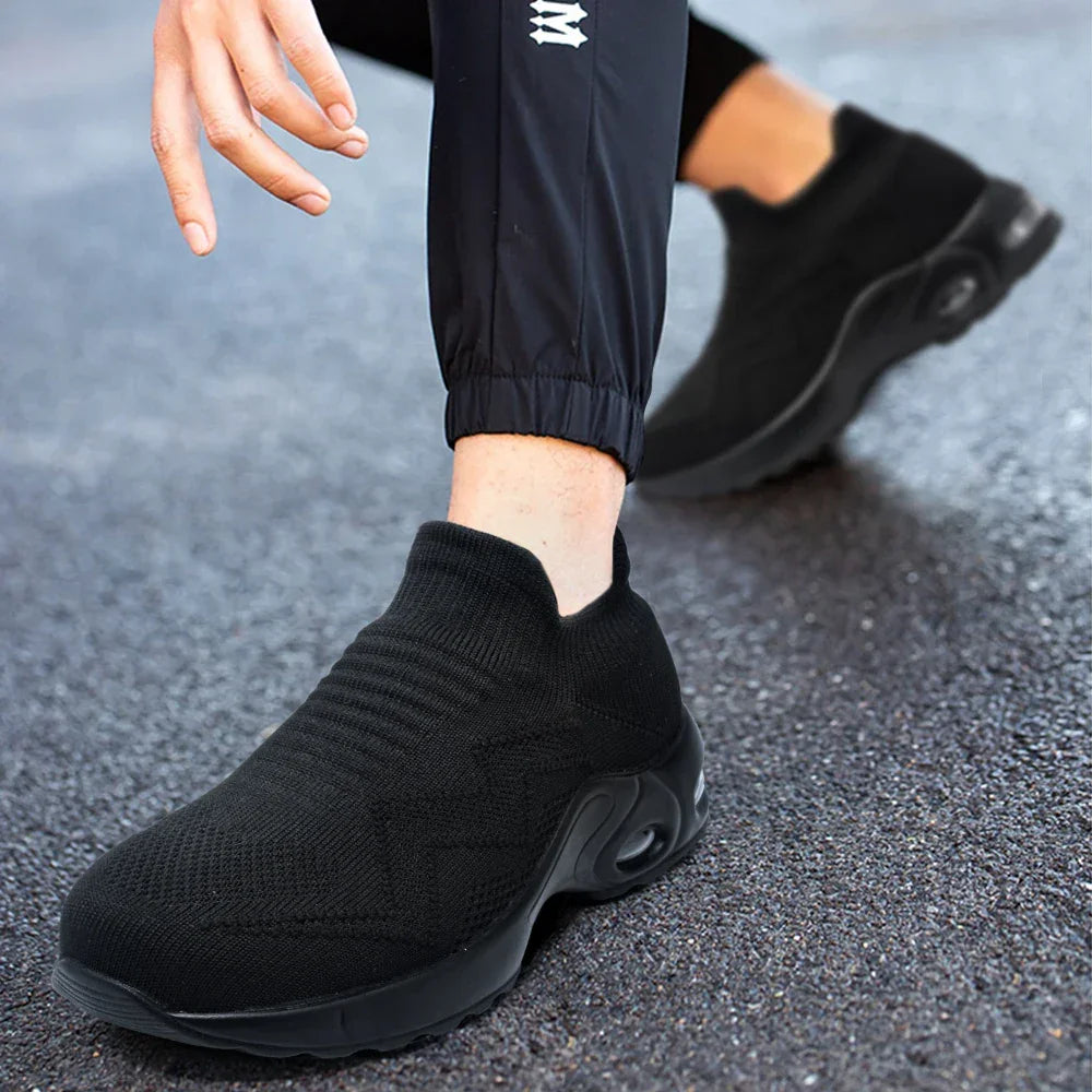LARNMERN Safety Shoes Breathable Women Steel Toe Work Shoes Lightweight Slip On SpringSummer Sneakers Construct Safety Boots - Evallys.com