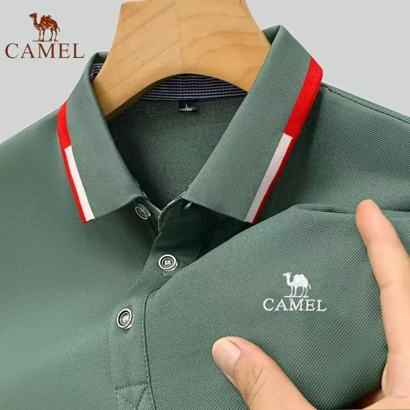 New Summer Brand Embroidered Polo Shirt for Men's High Quality Fashion Casual Comfortable and Breathable Short Sleeved T-shirt - Evallys.com