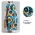 Boho Floral Maxi Dress – Cotton Linen V-Neck Summer Beach Wear - Evallys.com