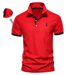 AIOPESON Embroidery 35% Cotton Polo Shirts for Men Casual Solid Color Slim Fit Mens Polos New Summer Fashion Brand Men Clothing - Evallys.com